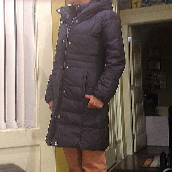 Michael kors down puffer jacket women small black ish - Picture 1 of 10